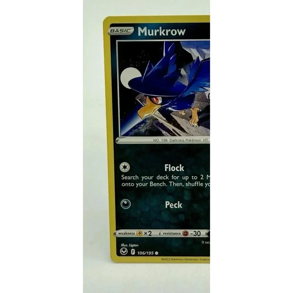 Murkrow 106/195 SWSH: Silver Tempest Non-Holo Pokémon TCG Mint‎ Unplayed